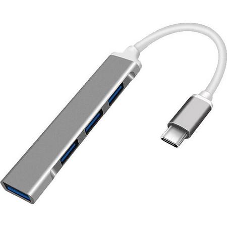 Bees USB C HUB - USB C Adapter - USB C naar USB - USB 3.0 - 4 USB Poorten - Grijs